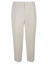 Brunello Cucinelli Straight Corduroy Pants In White