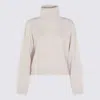 Brunello Cucinelli Ribbed Sweater In Neutral