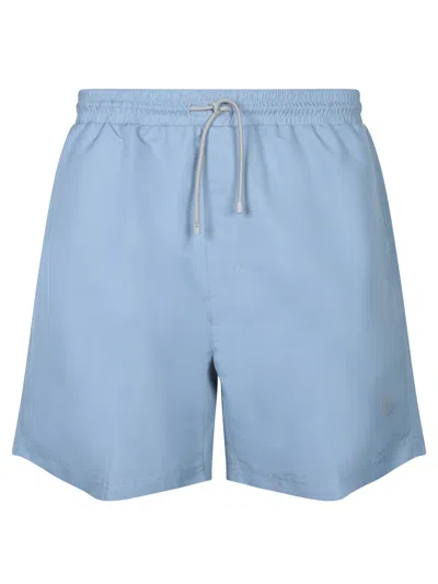 Brunello Cucinelli Light Blue Boxer Swim Trunks