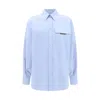 Brunello Cucinelli Women Shirt With Iconic Jewelry Detail In Blue