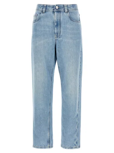 BRUNELLO CUCINELLI LIGHT BLUE TAPERED JEANS
