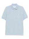 Brunello Cucinelli Polo Shirt With Soft Collar In Blue