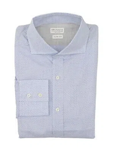 Pre-owned Brunello Cucinelli Light Blue Shirt - Slim - (bc126234)