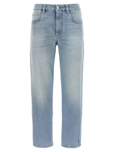 BRUNELLO CUCINELLI LIGHT BLUE STRAIGHT LEG JEANS