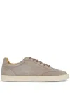 Brunello Cucinelli Man Sneakers Dove Grey Size 10 Leather In Light Brown