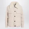 Brunello Cucinelli Quilted Jacket With Shearling Collar And Pockets