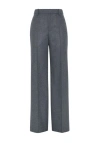 Brunello Cucinelli Wide-leg Tailored Trousers With Front Pleats In Grey