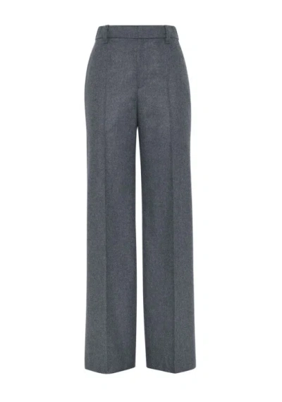 BRUNELLO CUCINELLI BRUNELLO CUCINELLI LIGHT GRAY PANTS