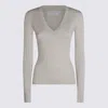 Brunello Cucinelli Light Grey Cashmere In Gray