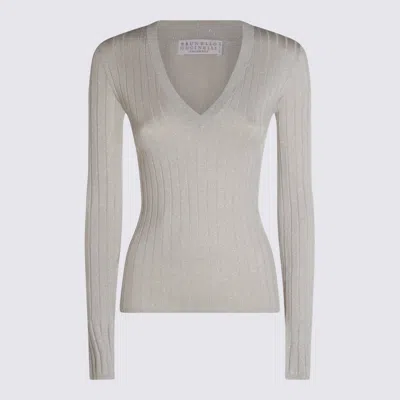 BRUNELLO CUCINELLI LIGHT GREY CASHMERE