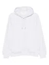 Brunello Cucinelli Light Grey Cotton Zipped Hoodie In White