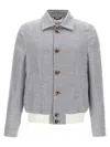 Brunello Cucinelli Diagonal Jacket Casual Jackets And Parka Gray In Light Grey