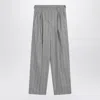 Brunello Cucinelli Pleated Stripe Wide-leg Pants