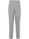 Brunello Cucinelli Timeless Chino Trousers With Pockets In Gray