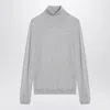 Brunello Cucinelli Light Grey Turtleneck In Cashmere Blend
