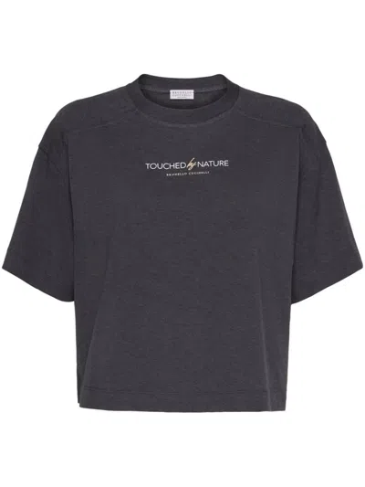 Brunello Cucinelli Lightweight Jersey T-shirt In Grey