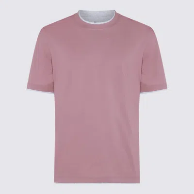 Brunello Cucinelli Cotton T-shirt In Pink