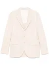 Brunello Cucinelli Light Pink Single-breasted Blazer In Neutral