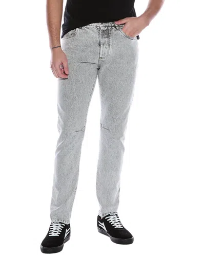 Brunello Cucinelli Light Wash Jean In Gray