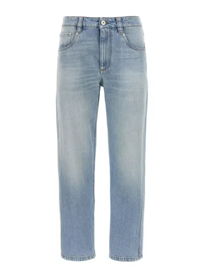 BRUNELLO CUCINELLI LIGHT-WASH STRAIGHT-LEG JEANS
