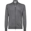 Brunello Cucinelli Cashmere-silk Cardigan In Gray