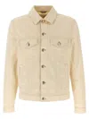 Brunello Cucinelli Denim Jacket Casual Jackets And Parka Beige In Neutral