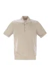Brunello Cucinelli Men Lightweight Cotton Knit Polo Shirt