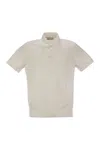 Brunello Cucinelli Men Lightweight Cotton Knit Polo Shirt