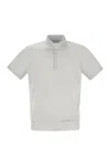 Brunello Cucinelli Men Lightweight Cotton Knit Polo Shirt