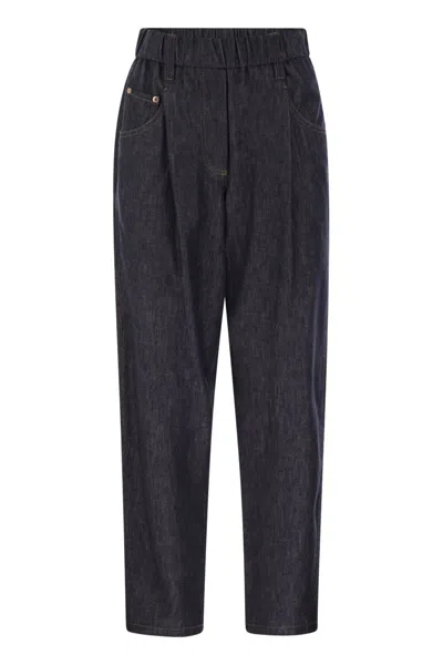 BRUNELLO CUCINELLI BRUNELLO CUCINELLI LIGHTWEIGHT DENIM FIVE-POCKET TROUSERS