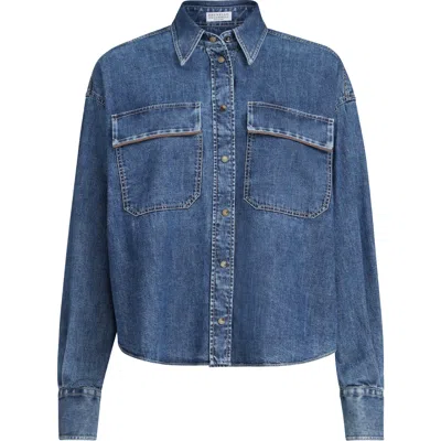 BRUNELLO CUCINELLI BRUNELLO CUCINELLI LIGHTWEIGHT DENIM SHIRT