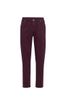 Brunello Cucinelli Cotton Trousers With Front And Back Pockets In Purple