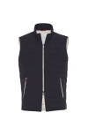 Brunello Cucinelli Quilted High-neck Gilet In Black