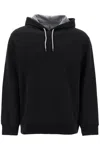 Brunello Cucinelli Long Sleeved Drawstring Hoodie In Black