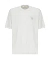 Brunello Cucinelli Cotton Jersey Crew Neck T-shirt With Logo In White