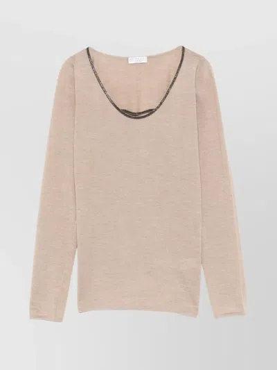 BRUNELLO CUCINELLI LIGHTWEIGHT KNIT CREWNECK SWEATER