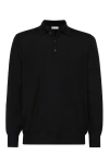 Brunello Cucinelli Cotton Polo Shirt In Black