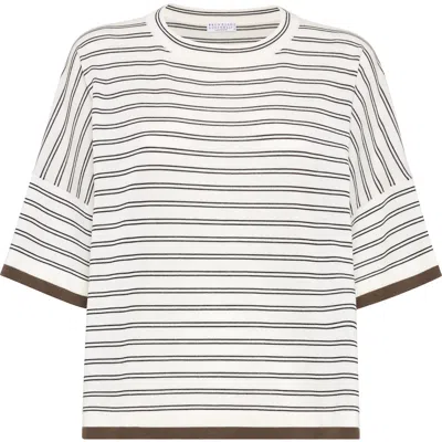 BRUNELLO CUCINELLI BRUNELLO CUCINELLI LIGHTWEIGHT KNIT T-SHIRT