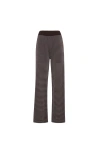 Brunello Cucinelli Lightweight Knit Trousers In Brown