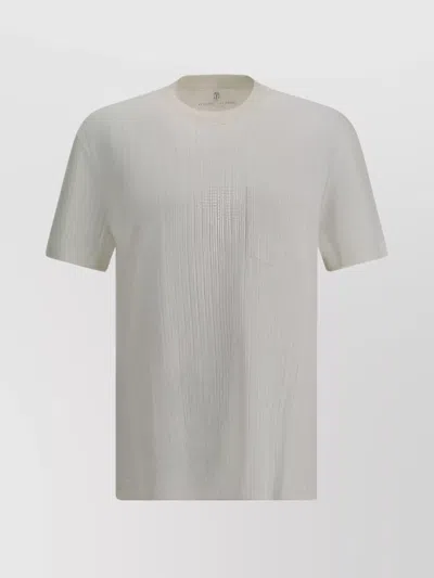 Brunello Cucinelli Lightweight Linen Cotton Blend Knit T-shirt