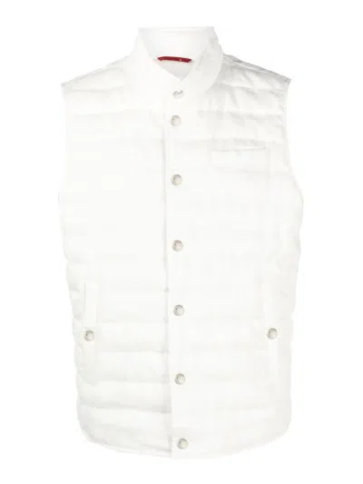 Brunello Cucinelli Lightweight Padded Vest In White