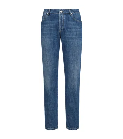 Brunello Cucinelli Lightweight Straight Jeans In Multi
