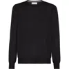 Brunello Cucinelli Long-sleeved Cashmere Polo In Black