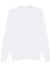 Brunello Cucinelli Lightweight Crew Neck Sweater With Soft Texture In Blue