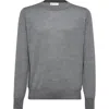 Brunello Cucinelli Cashmere And Silk Sweater In Dark Grey