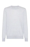 Brunello Cucinelli Lightweight Sweater In Sky Blue
