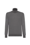 Brunello Cucinelli Lightweight Turtleneck Sweater In Gray