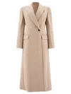 BRUNELLO CUCINELLI LIGHTWEIGHT WOOL CLOTH COAT WITH MONILI COATS