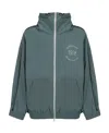Brunello Cucinelli Lightweight Zip-up Track Jacket In Green