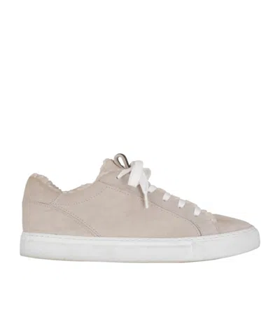 Brunello Cucinelli Lined Trainers In Nude